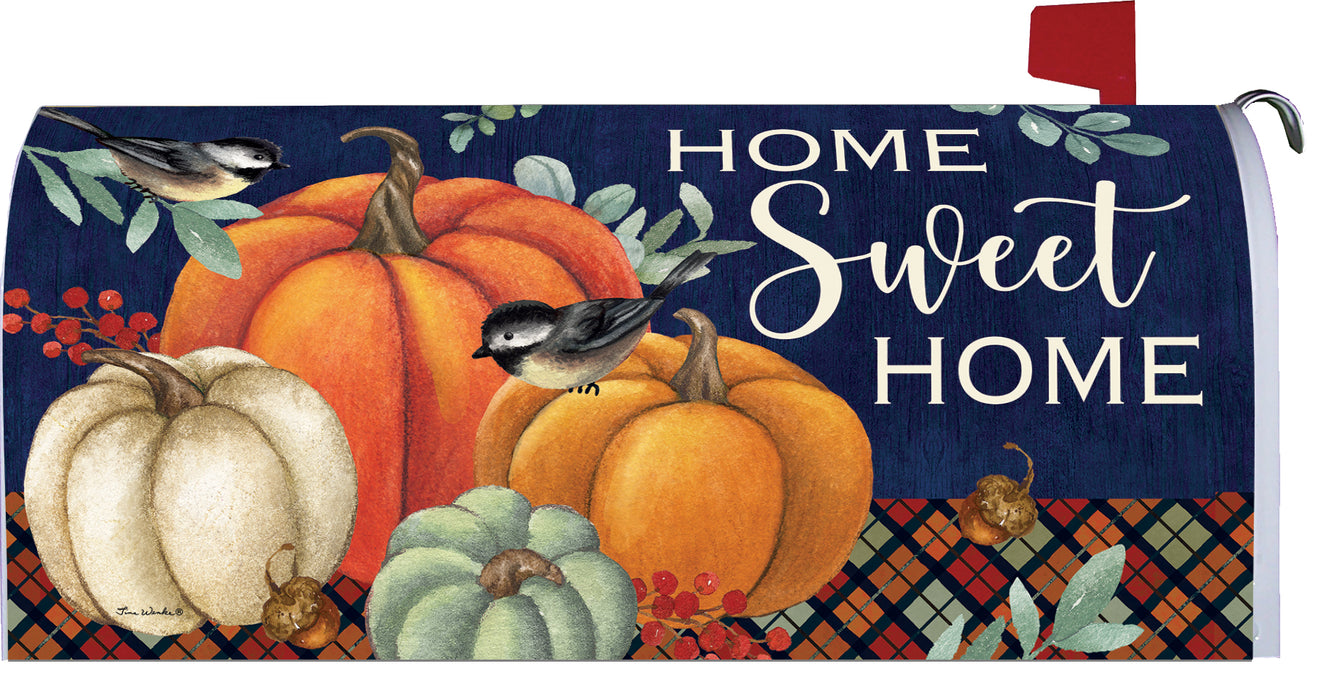 Blue Pumpkin Home Mailbox Cover