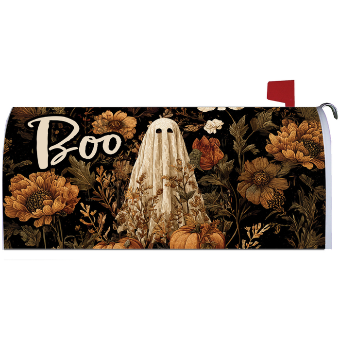 Vintage Ghost Boo Mailbox Cover