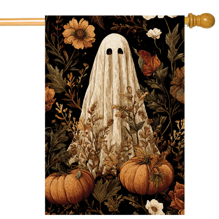 Vintage Ghost Boo Banner Flag