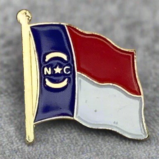North Carolina Flag Lapel Pin (large) 2025