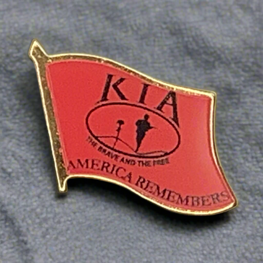 Killed In Action Flag Lapel Pin 2025