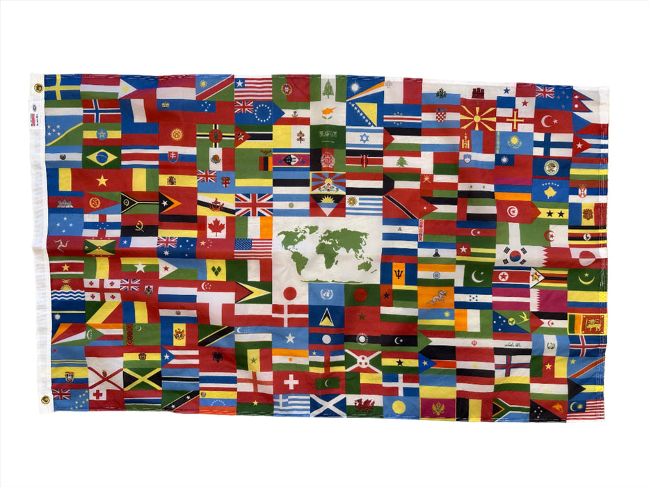 3x5' World Nylon Flag