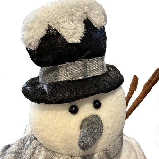 Snowman Top Hat Shelf Sitter w/ Beaded Legs
