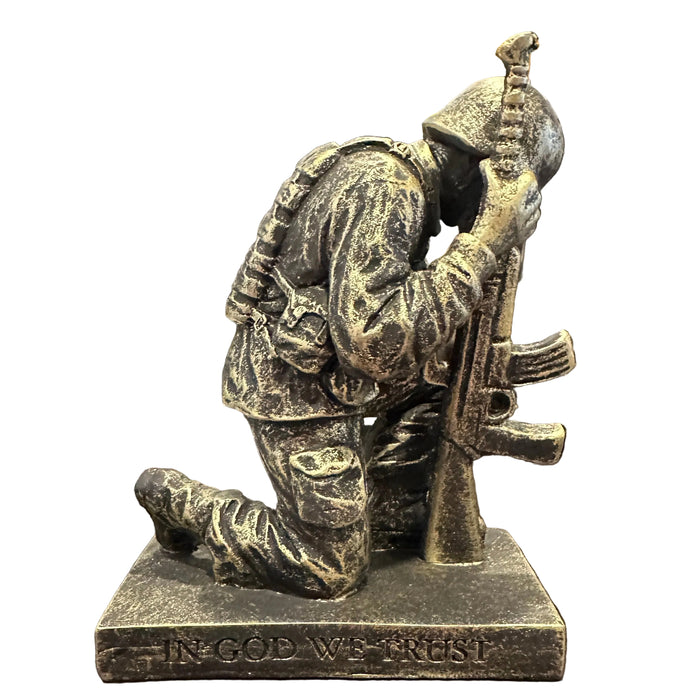 Small Called to Prayer Soldier Figurine