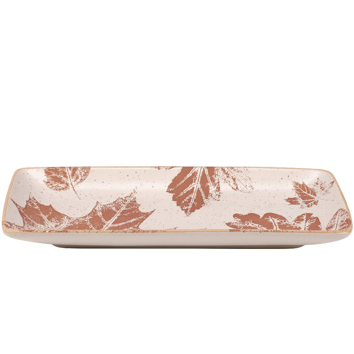 Fall Leaves Stoneware Platter
