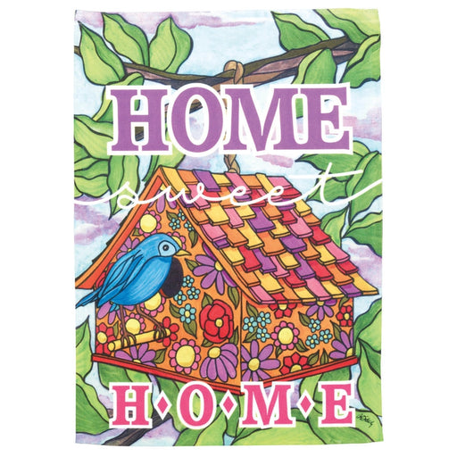 Home Sweet Home Birdhouse Banner Flag