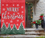 Merry Christmas Tree Flakes Garden Flag