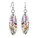 California Wild Flowers Wood Earrings