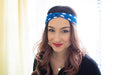 Blue and Red Buffalo Adult Headband