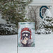Winter Raccoon Garden Flag
