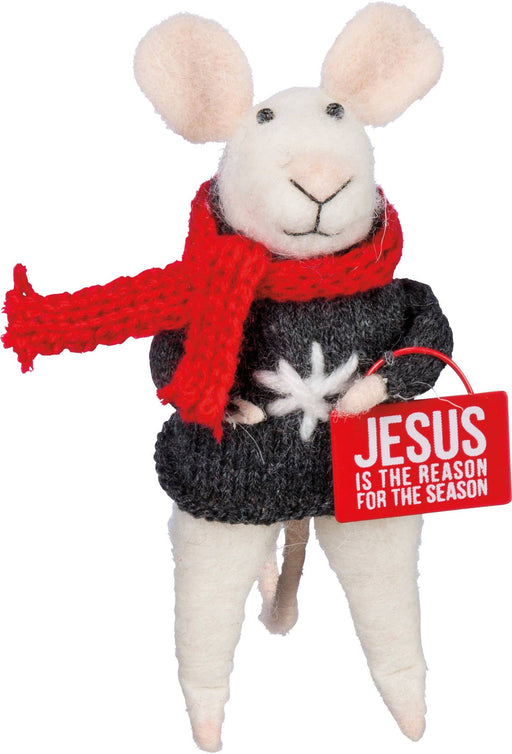 Jesus is the Reason Mouse Critter Ornament