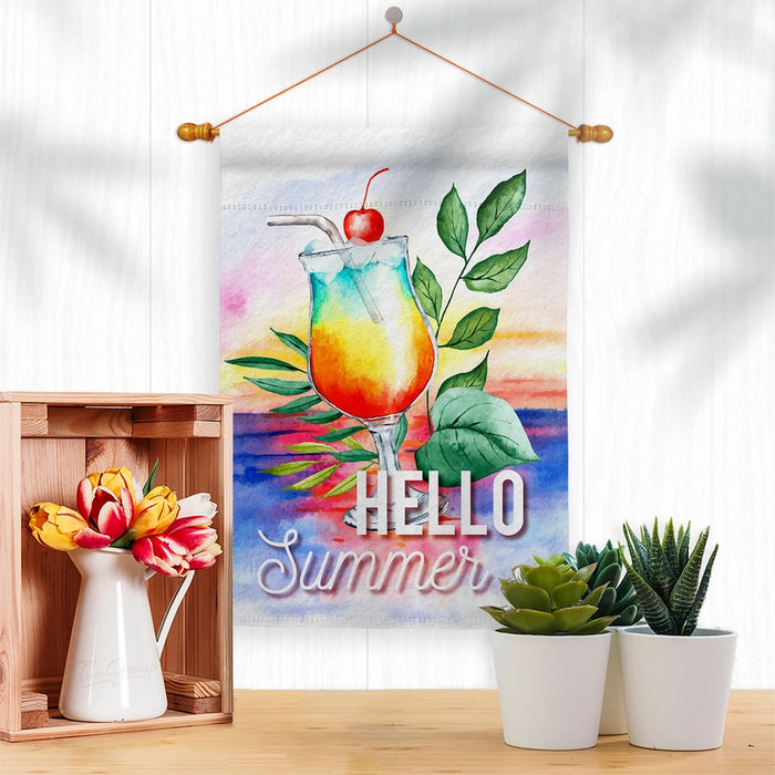 Cool Summer Drink Banner Flag