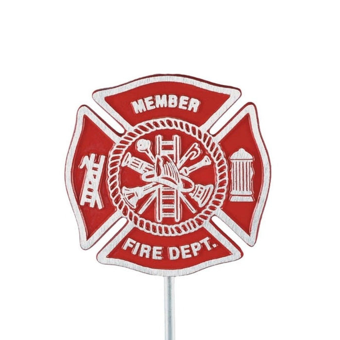 Firefighter Aluminum Grave Marker