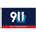 3x5' We Remember 9/11 Red Band Nylon Flag