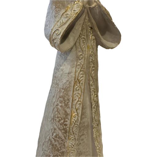 11" Elegant Praying Grey Angel Figurine