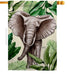 Tropical Elephant Banner Flag