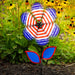 12" Patriotic Flower w/ Leaves Spinner