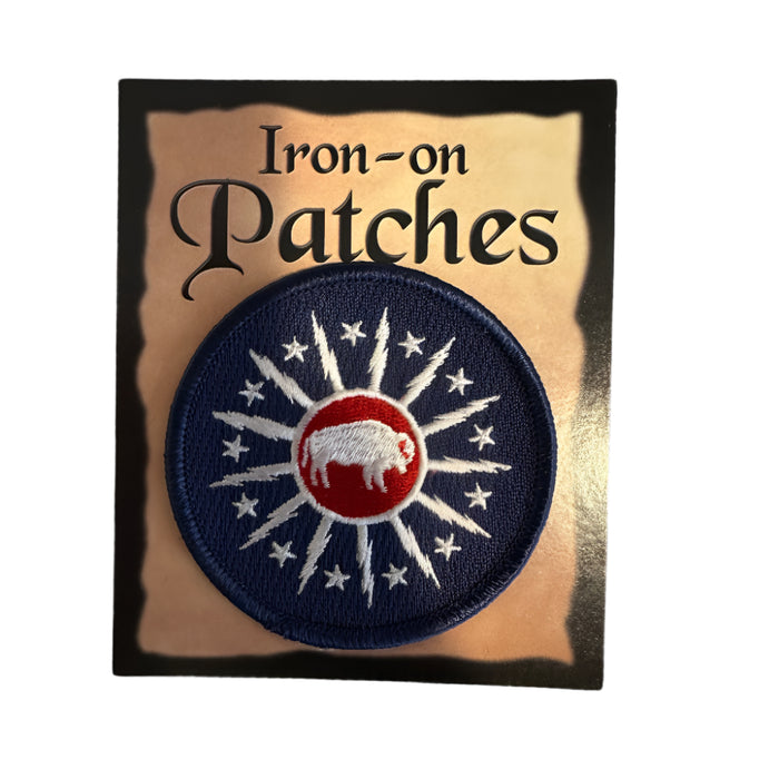 City of Buffalo Red Center Round Patch