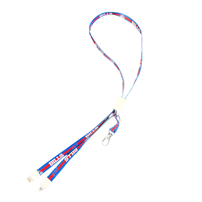 Buffalo Bills Lightning Cable Phone Charger Lanyard