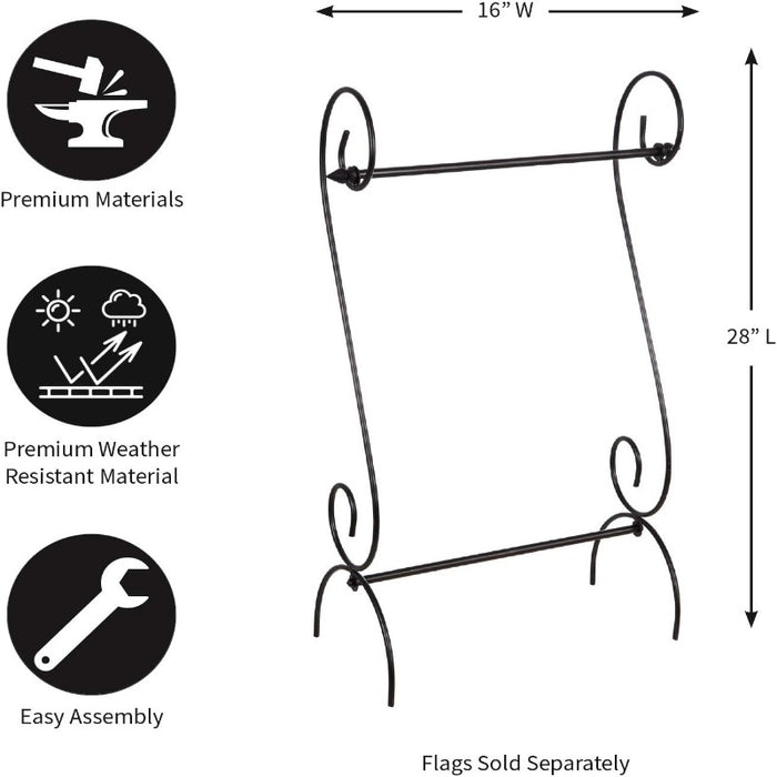 Scroll Garden Flag Patio Stand