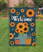Welcome Sunflower Jar Garden Flag