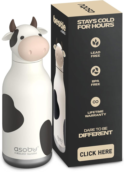16oz Bestie Cow Animal Bottle
