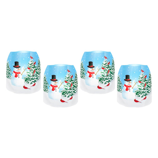 Snow Day Snowman Expandable Luminary Lanterns