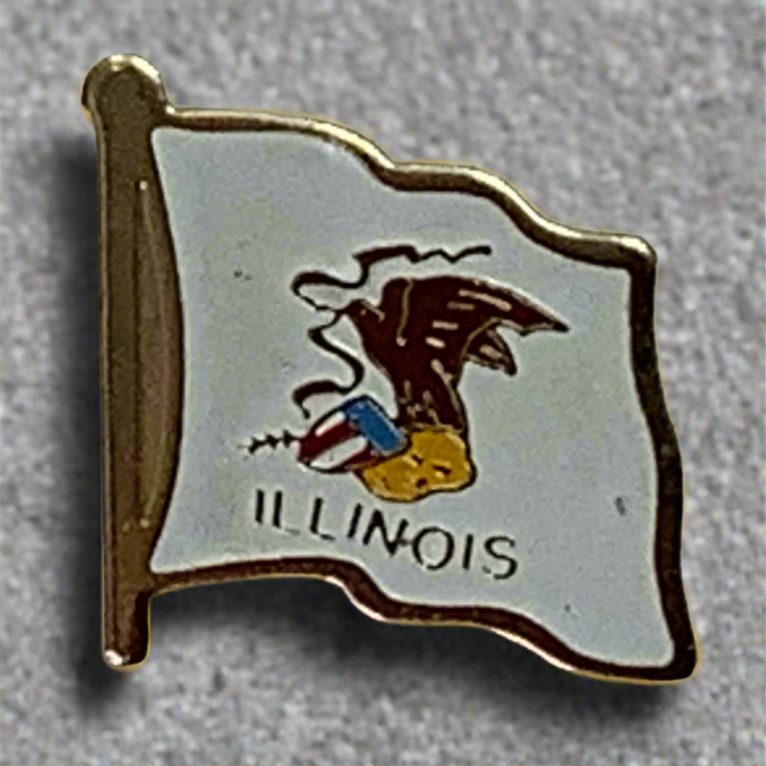 Illinois Flag Lapel Pin 2025