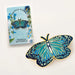 Blue Morpho Butterfly Enamel Lapel Pin