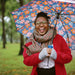 Teal Tango Wine Bottle Umbrella