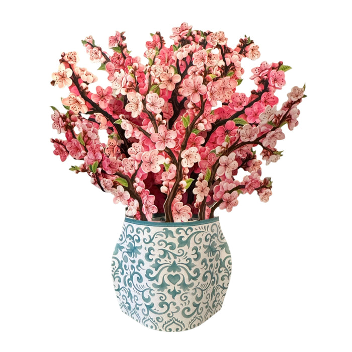Mini Cherry Blossom Pop-Up Bouquet w/ Note Card