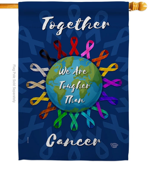We are Together Cancer Awareness Banner Flag