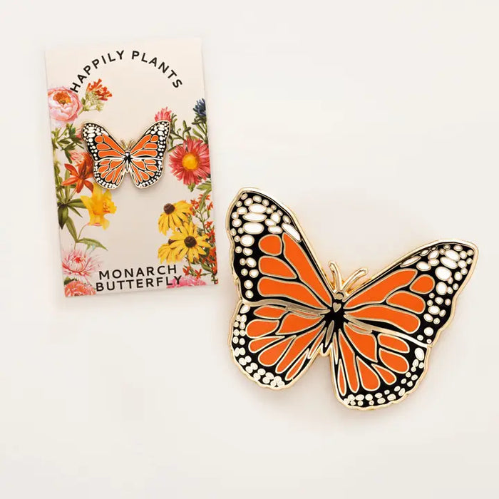 Monarch Butterfly Enamel Lapel Pin