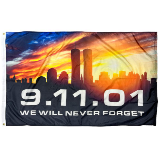 3x5' Twin Towers Sunset Nylon Flag