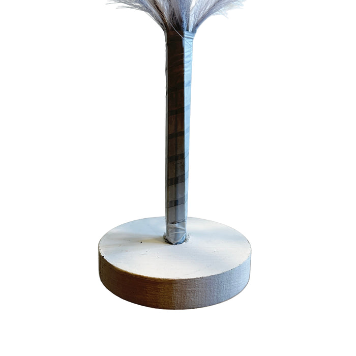 2 Foot White Artificial Pampas Tree