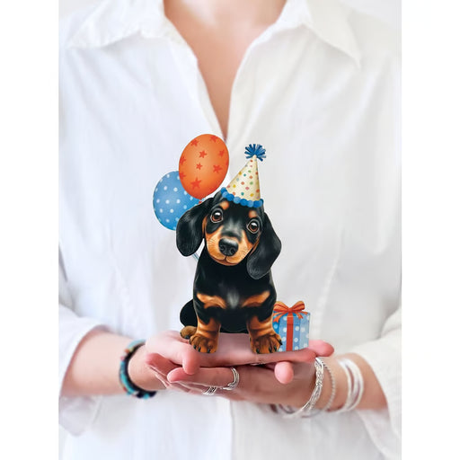 Mini Birthday Puppy Pop-Up w/ Note Card