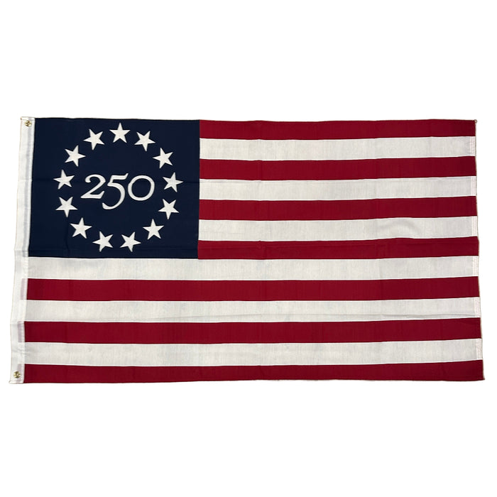 Betsy Ross 250th Anniversary Poly Cotton Flag - Made in USA