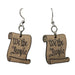 Pair of earrings with 'We the People' design