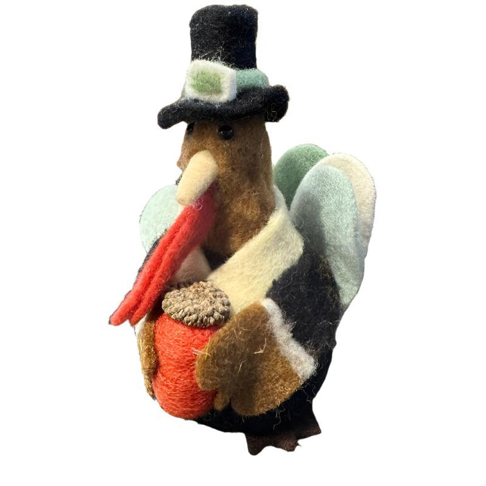 Sitting Turkey Plush Critter