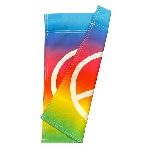 Tie Dye Peace Sign Garden Flag - Made in USA