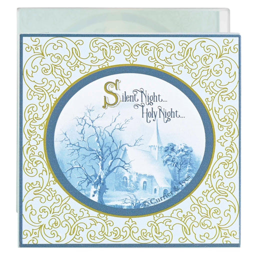 Silent Night Glass Tealight Holder