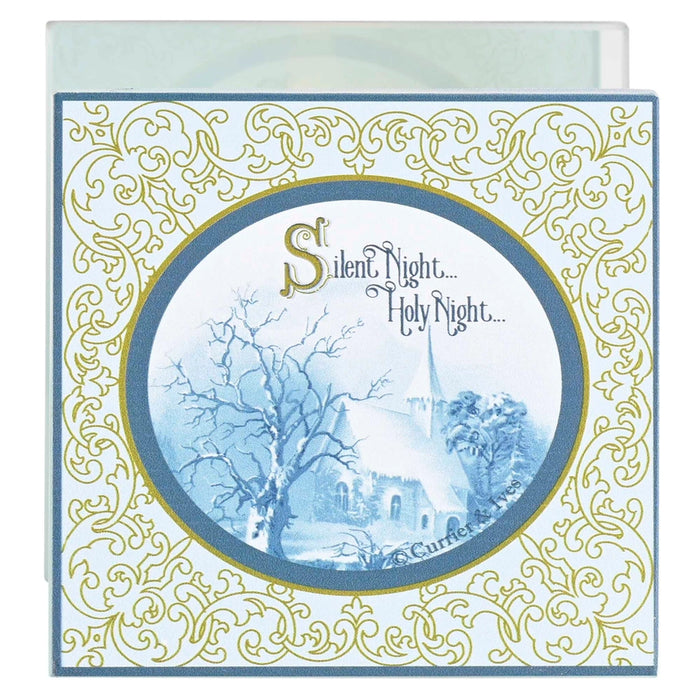 Silent Night Glass Tealight Holder