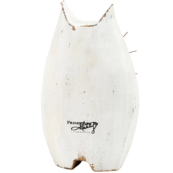 Heart Cat Chunky Shaped Wood Block