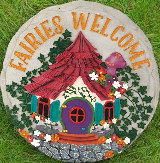 Fairies Welcome Stepping Stone/Wall Decor