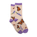 Monarch Butterfly & Honey Bees Women's Crew Socks