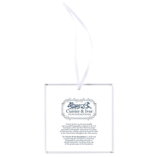 Silent Night Glass Panel Ornament