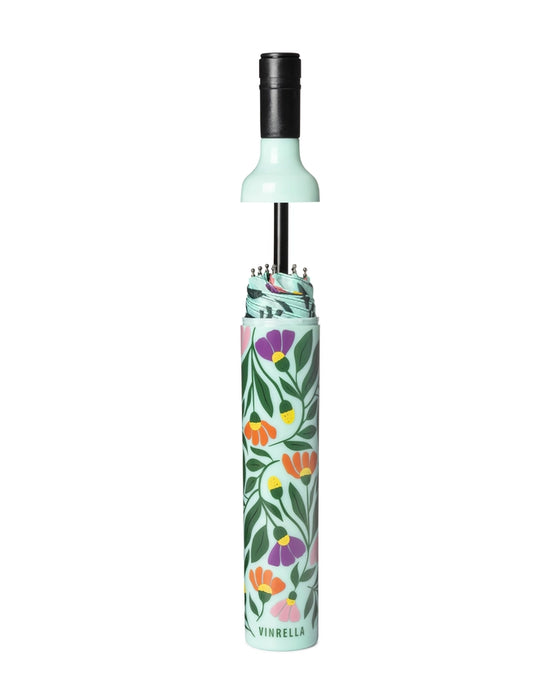 Eden Floral Wine Bottle Umbrella