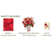 Grande Blooming Roses Pop-Up Bouquet w/ Note Card
