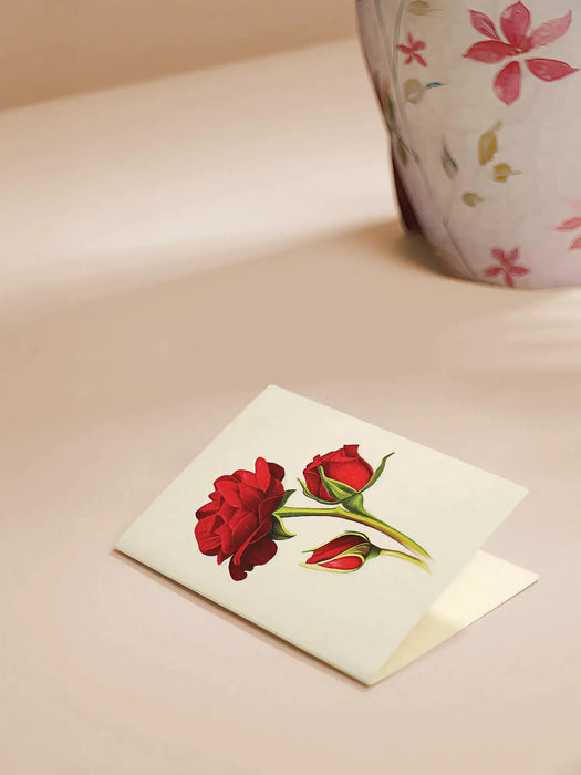 Grande Blooming Roses Pop-Up Bouquet w/ Note Card
