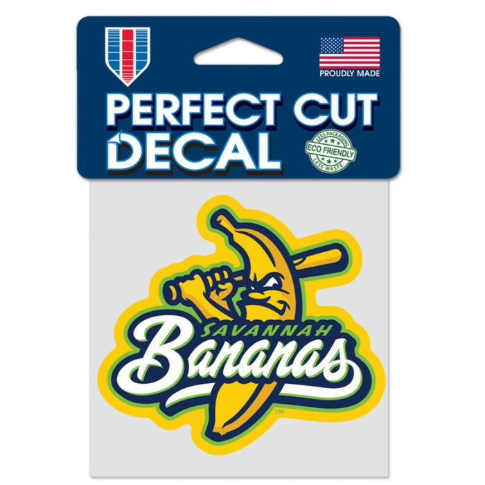4"x4" Savannah Bananas Perfect Cut Color Decal